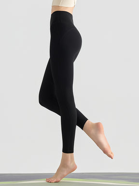 Yomoment LYCRA®素材 ハイウエストレギンス 高伸縮 快適フィット ヒップアップ 美脚