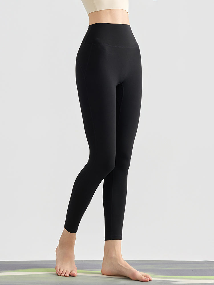 Yomoment LYCRA®素材 ハイウエストレギンス 高伸縮 快適フィット ヒップアップ 美脚