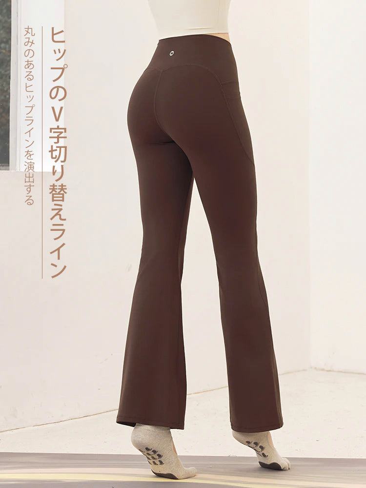 YoFlex™ シームレス レギンス ポケット付き ヨガパンツ