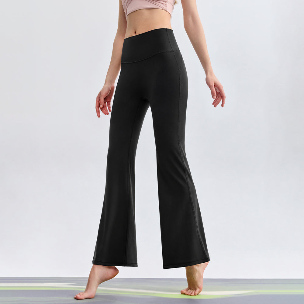 美尻 ハイウエスト フレアレギンス ヨガパンツ　