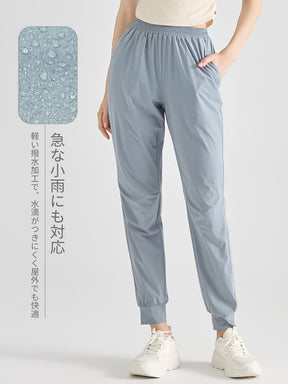 軽量 ストレッチ ランニング ジョガーパンツ レディース