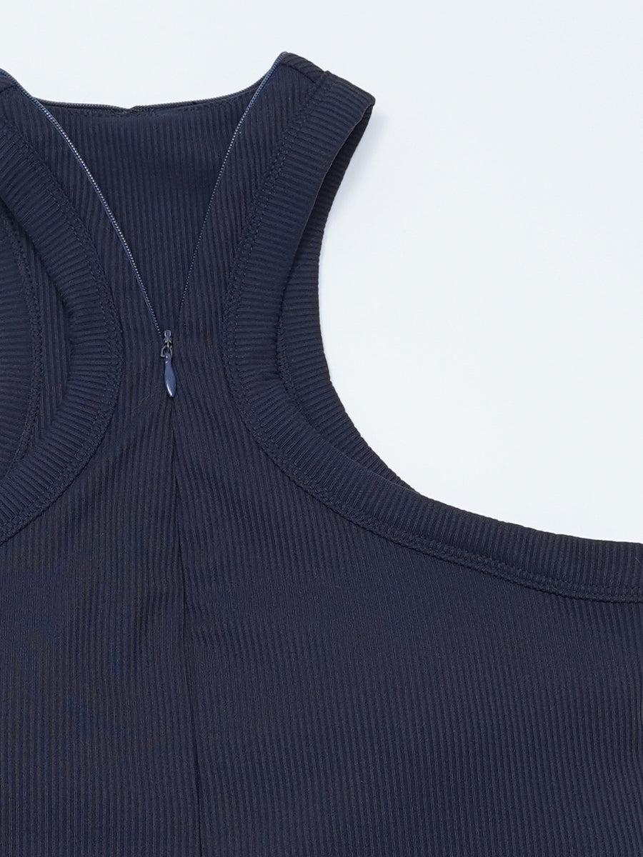 YoRib™ シリーズ Vネック レーサーバック カップ付き タンクトップ
