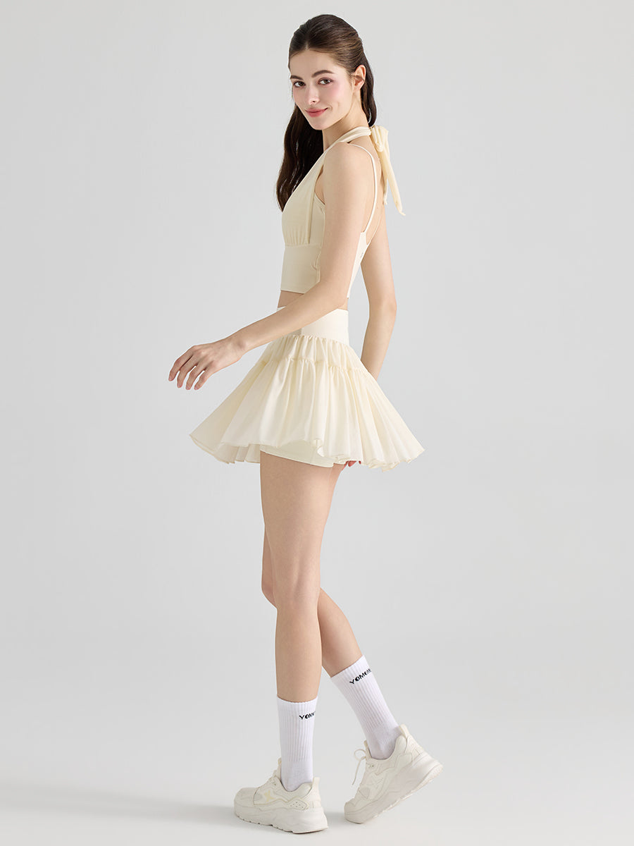 ホルターネック 美背 脇すっきり スポーツブラ