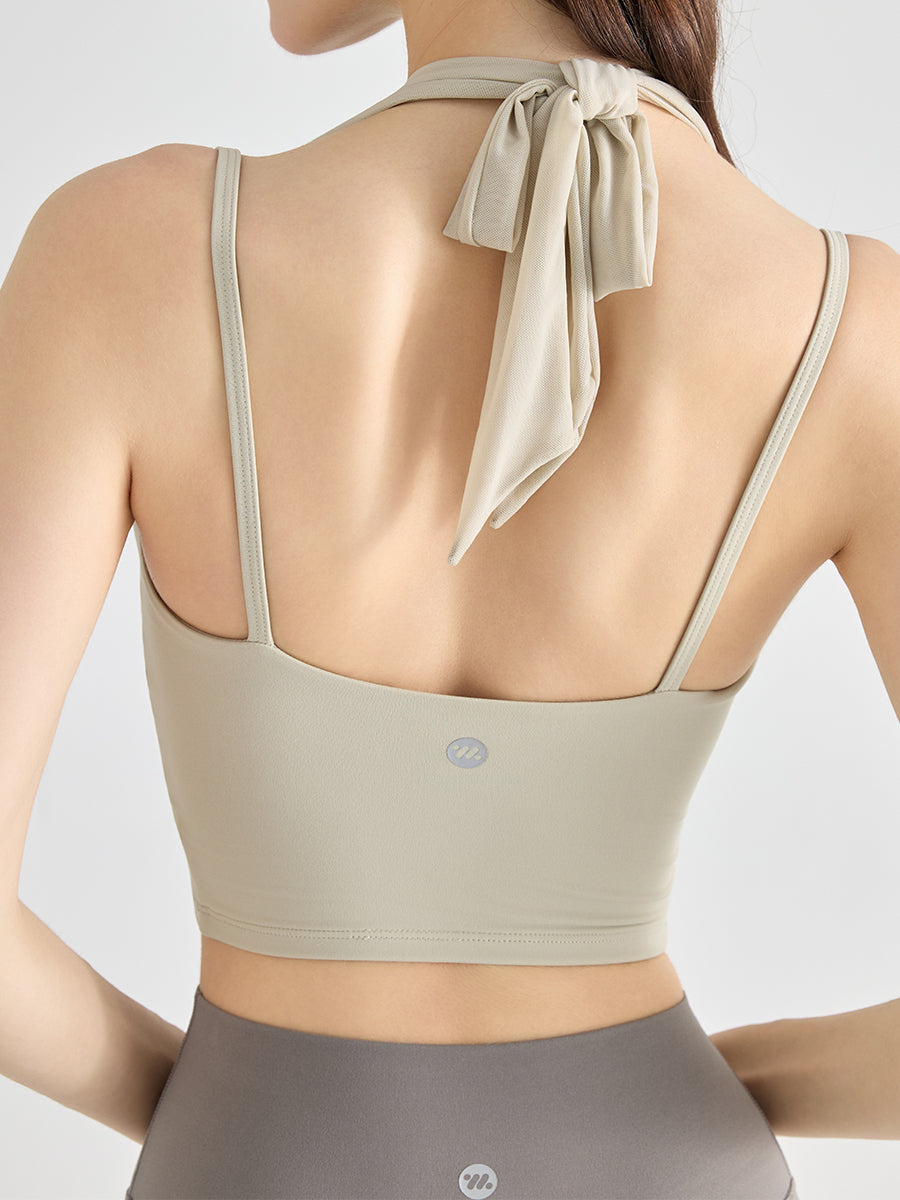 ホルターネック 美背 脇すっきり スポーツブラ