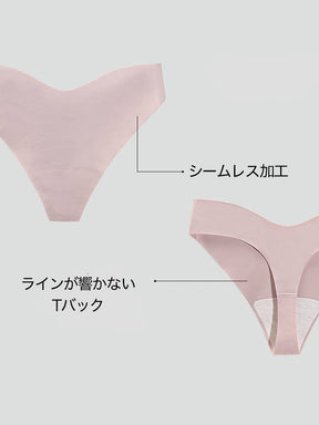 Yomoment Tバック タンガ ショーツ レディース シームレス 響きにくい ローライズ セクシー 