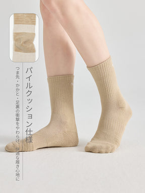 アーチサポート クッション クルーソックス ヨガ ピラティス用