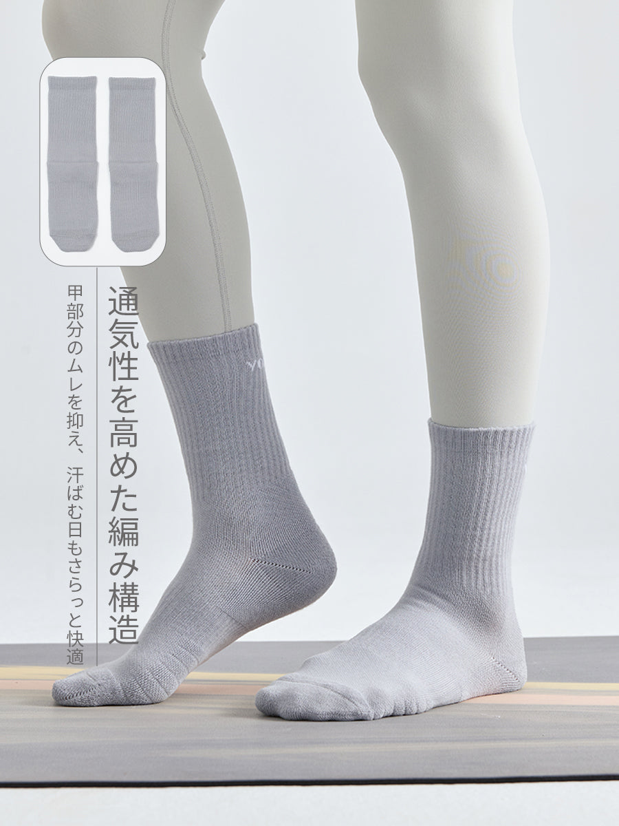 アーチサポート クッション クルーソックス ヨガ ピラティス用