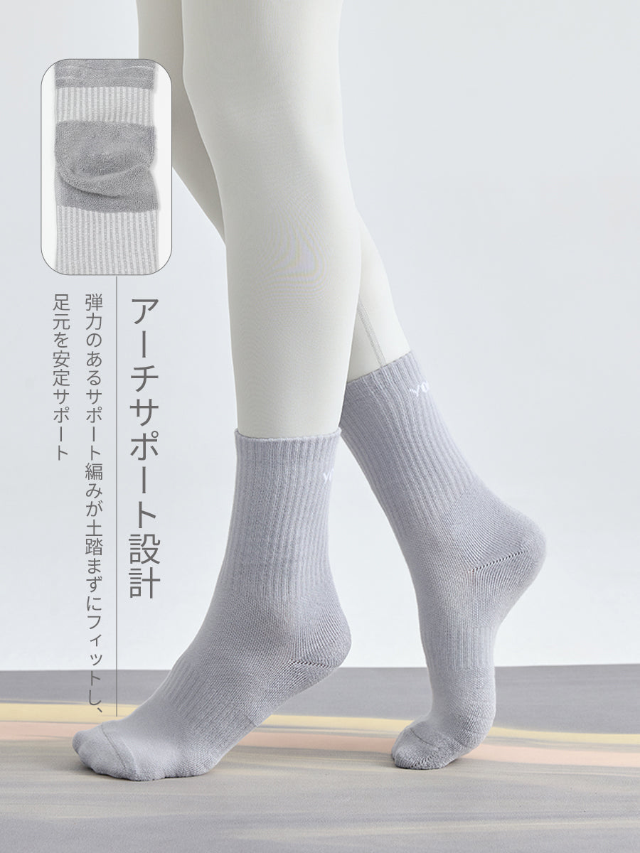 アーチサポート クルーソックス クッションソックス