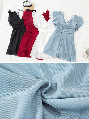 シアーワンピース付きのお洋服感覚で着られるレディース水着