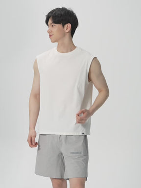 メンズ 4分丈 ポケット付き ショートパンツ