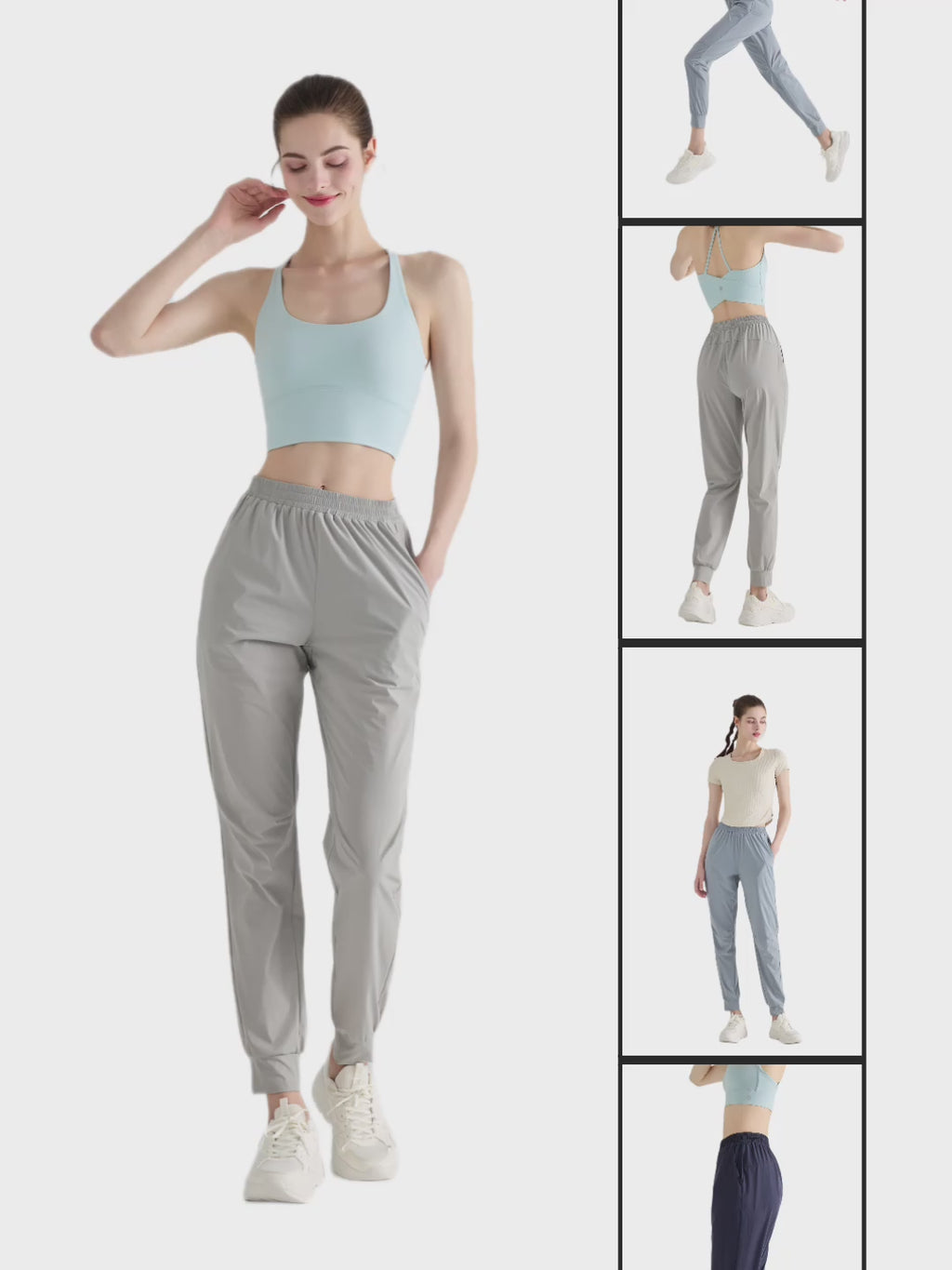 軽量 ストレッチ ランニング ジョガーパンツ レディース