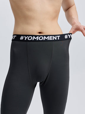Yomoment メンズ ランニング レギンス トレーニングウェア スポーツタイツ ジム 筋トレ フィットネス 吸汗速乾