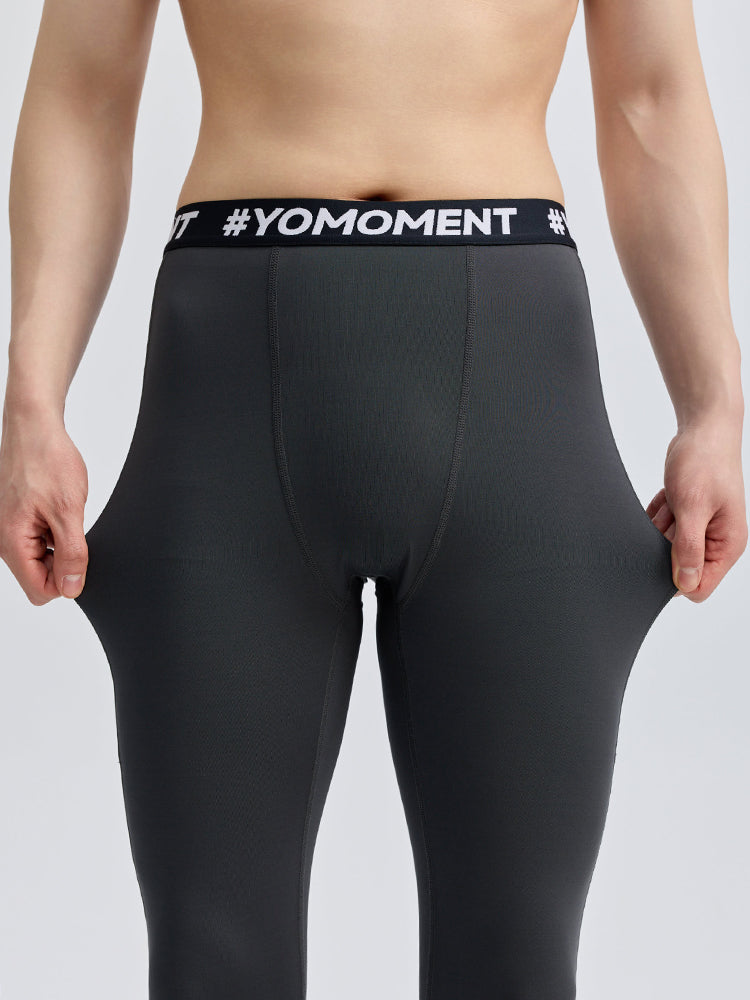 Yomoment メンズ ランニング レギンス トレーニングウェア スポーツタイツ ジム 筋トレ フィットネス 吸汗速乾