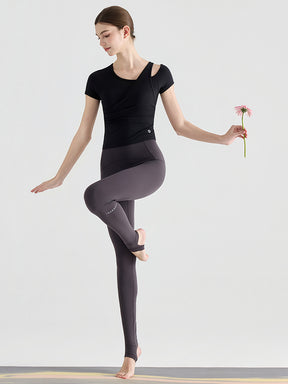 YoFlex™ Yゾーンフリー ローライズ 美脚 美尻トレンカレギンス