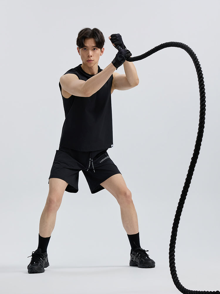 Yomoment ショートパンツ メンズ 4分丈 ポケット付き 軽量 吸汗速乾 快適