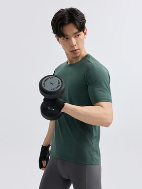 Yomoment メンズ 半袖Tシャツ 無地 シンプル カジュアル スポーツTシャツ 着回しやすい 男性用