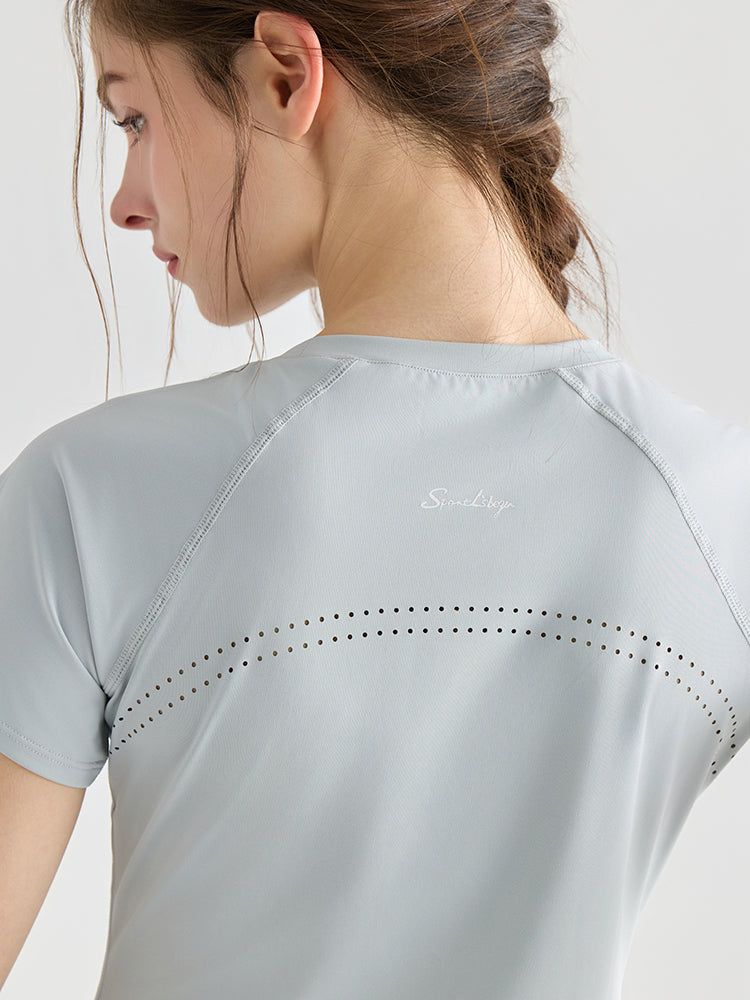 Yomoment ロング丈 レディース 半袖Tシャツ 着痩せ 体型カバー トップス 細見え ヒップカバー
