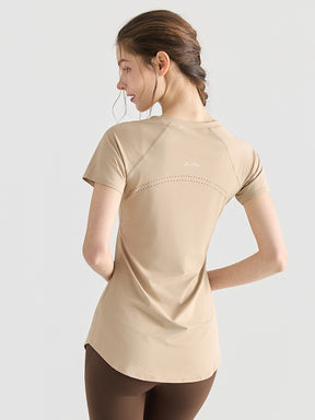 Yomoment ロング丈 レディース 半袖Tシャツ 着痩せ 体型カバー トップス 細見え ヒップカバー