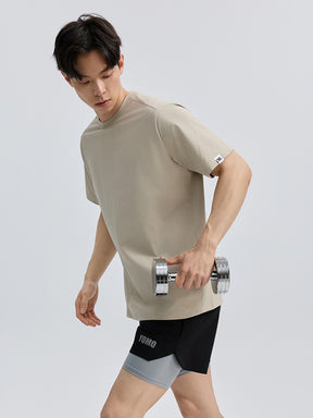 Yomoment 半袖Tシャツ メンズ UV対策 吸汗速乾 ドライ素材 レギュラーフィット フィットネスウェア