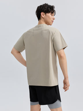 Yomoment 半袖Tシャツ メンズ UV対策 吸汗速乾 ドライ素材 レギュラーフィット フィットネスウェア