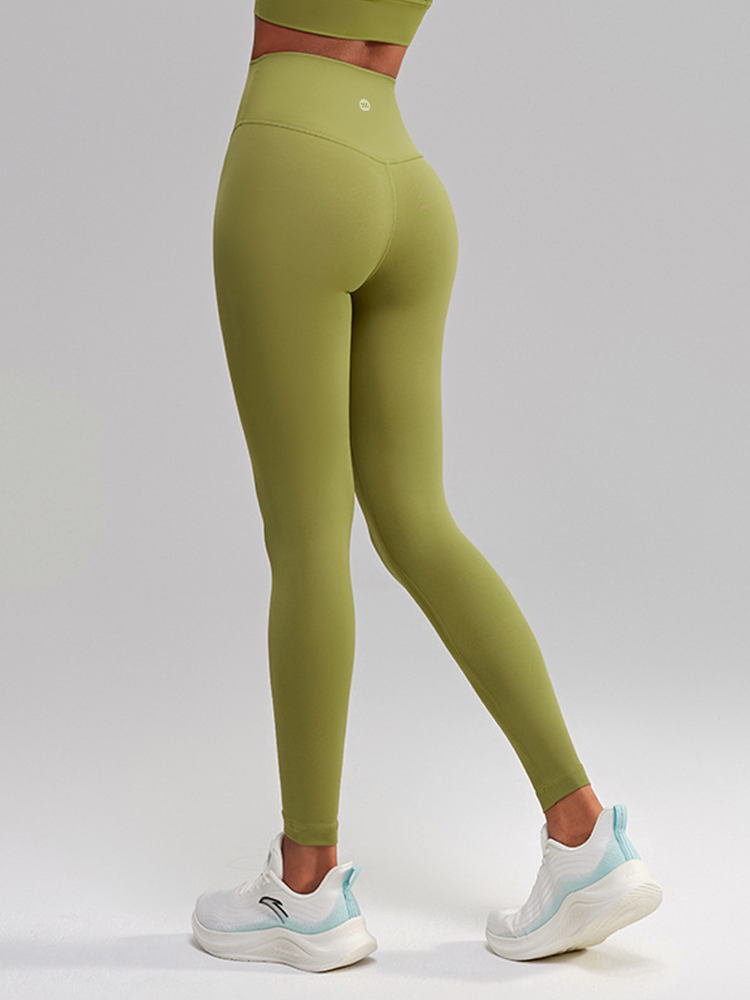 Yomoment レディース ハイウエスト LYCRA®素材 ヒップアップ ヨガレギンス 高伸縮