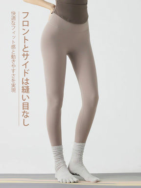 Yomoment レディース N66LYCRA®素材 シームレス ヒップアップ レギンス 伸縮性に優れ 美尻 美脚 柔らかい 快適