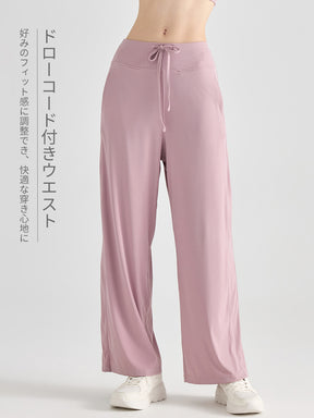 紐付き 冷感カジュアルパンツ