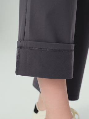 ハイウエスト ドレープワイドパンツ