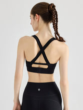 Yomoment YoFlex™ スポーツブラ レディース クロスバック 美背ブラ 吸汗速乾 脇高 ハイサポート 高品質素材