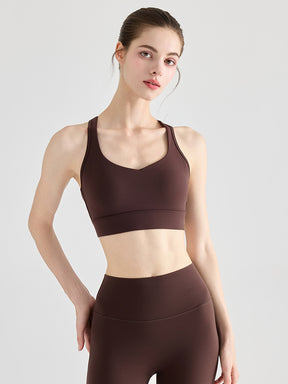 Yomoment YoFlex™ スポーツブラ レディース クロスバック 美背ブラ 吸汗速乾 脇高 ハイサポート 高品質素材