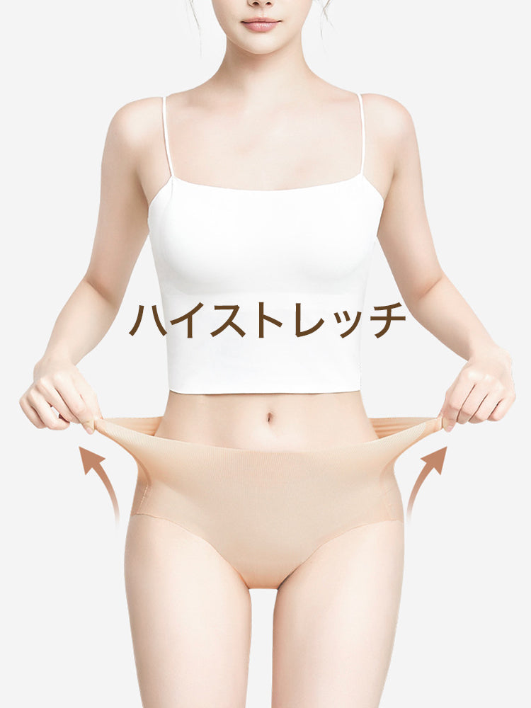 Yomoment 高弾力 シームレスショーツ 伸縮性抜群 響きにくい 締め付けない 通気性に優れ 抗菌加工 