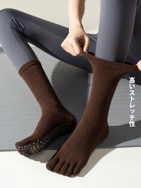 Yomoment 5本指 ヨガソックス レディース 滑り止め ヨガ ピラティス トレーニング 
