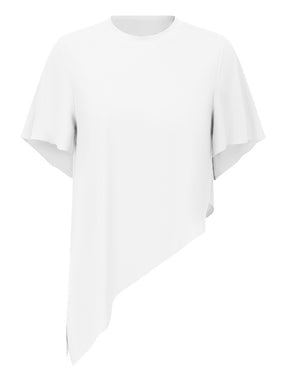 アシンメトリースリットTシャツ