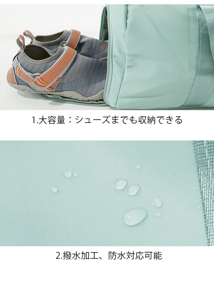 2WAYジムバッグ レディース 手提げ&ショルダー スポーツバッグ フィットネス用