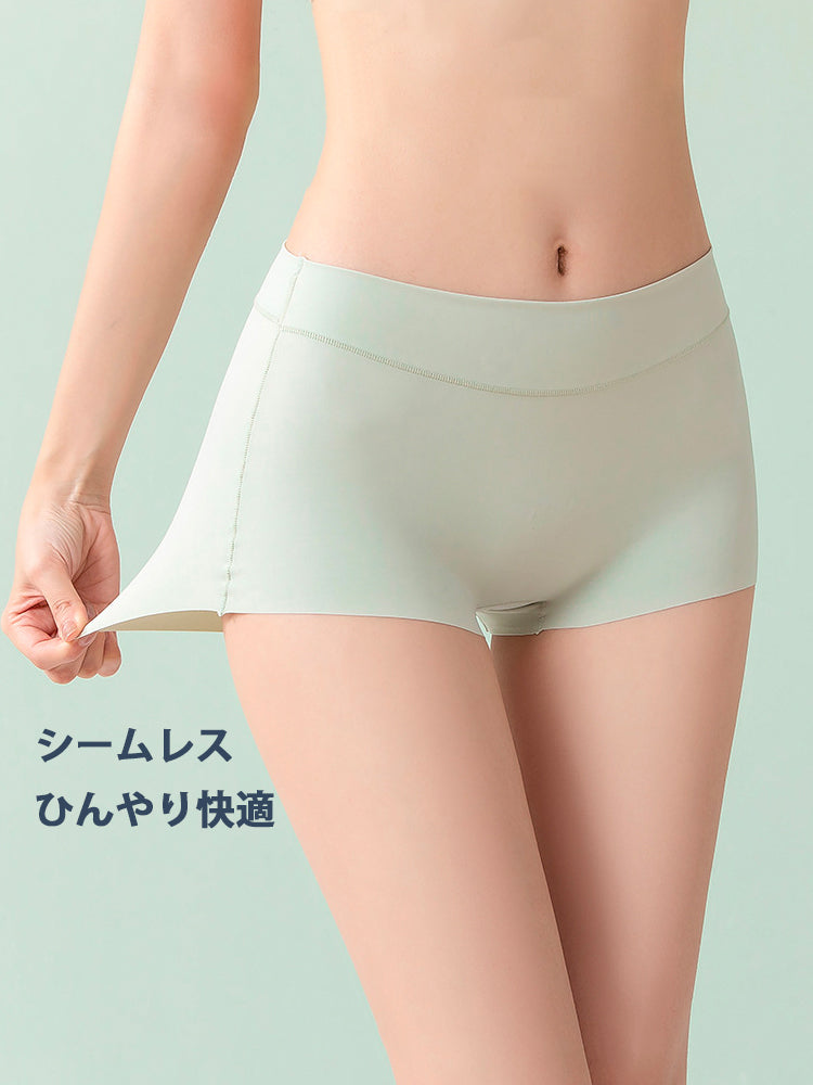 シームレスボクサーパンツ レディース ペチコートパンツ 軽量  下着