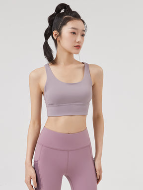 バックダブルクロススポーツブラ レディース 美背デザイン 背中見せ ヨガ フィットネス