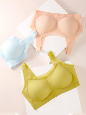 レディース ブラトップ 極薄 軽量 涼感 通気性抜群 シームレス 夏用インナー